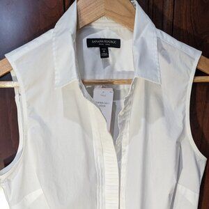 Banana Republic Riley Tailored Sleeveless Shirt  - NWT